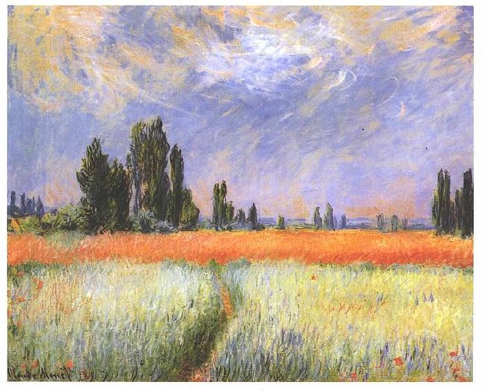 Claude Monet Wheatfield oil painting image